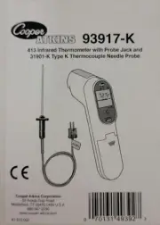 Cooper Atkins 413 31901-K Infrared Thermocouple Thermometer Food Restaurant 7C1