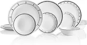 [CORELLE] Dinnerware Set, Indigo Speckle (18-Piece Set)