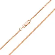 [Jewelry America] 14K Rose Gold 1mm Wheat Chain with Lobster Clasp Necklace