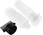LIFKOME Scalp Safe Hair Oil Applicator Bottle Set 2pcs Black Hair Dye Shampoo Combs Home Salon Dispensers