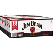 Jim Beam White & Cola Can (10 Pack)