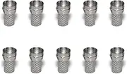 UHANGETH F Type Coaxial Cable Screw On Connector Twist On Type Fitting for RG6 Coax Adapter Plug (10 Pack)