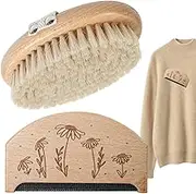 Cashmere Sweater Comb - Sweater Shaver Lint Remover | Wooden Pilling Fuzz Fabric Cashmere Wool Comb Portable Pill Remover Sweater Shaver Comb & Brush Set