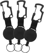 [COOPHYA] Portable Keychain Pendants Retractable Colorful Stretch Keychain Carabiner