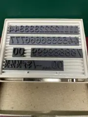 BASE-LOCK Rubber Type Font F14 Printing Type, Rubber Stamp, Letterpress