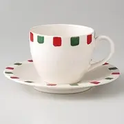 Set of three two-tone coffee C / S [240cc 400g] [coffee C / S] [Hotel Restaurant Cafe tableware eateries for business visitors]