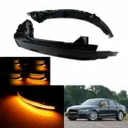 2x Side Mirror Dynamic LED Turn Signal Light Amber For Audi A6 C7 S6 RS6 Allroad (for: Audi)