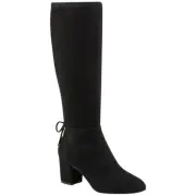 Charter Club Mayviss Pointed-Toe Dress Boots – Black, Size 9M