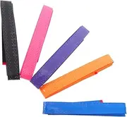 5Pcs Badminton Racket Grip Tape Sweat Wicking Elastic Perforated Design Textured Surface for Enhanced Comfort Durable PU Material for Tennis Badminton Racket Handles