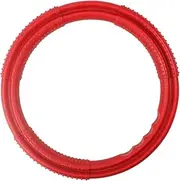 Dog Cable Circle Broiling Durable Squeaky Dog Puppy Large Hand-Knock Dogs Beakers Ribbed Glassware Wire Clamping Wire Rubber Red