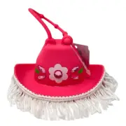 BATH & BODY WORKS PINK COWBOY HAT POCKETBAC HOLDER HAND SANITIZER CASE CLIP CUTE
