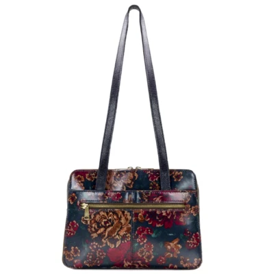 PATRICIA NASH Duaphine Leather Floral Shoulder Bag Flower FALL TAPESTRY