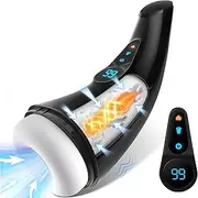 Sex Toys for Men Hands Free Electric Malemasterbrators Toy with Powerful Thrusting Rotating Modes for Stimulation Electric Pocket Pussy Vagina Men's Hoodies Charge A1G13