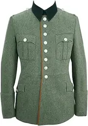 [militaryharbor] WW2 WWII German Heer M27 Officer Field Police Wool Piped Dress Tunic Jacket II