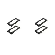 4pc StakRax Wall Mounted Wine Rack Modular Clip-on Top Plates Support Black
