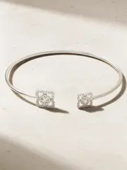 [De Beers] De Beers - Enchanted Lotus 18-karat White Gold Diamond Bangle - 17 17 Gold