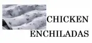 Chicken Enchiladas, Label, Commercial, Food, B/W, Meat Takeaway, Asian, Indian