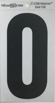 Hillman 844106, #0 - 5-1/4" Reflective Square Cut Adhesive Mylar