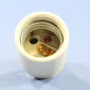 Leviton Medium Porcelain Lampholder Pan Light Socket 1/8" IPS Hickey Bulk 3152-8