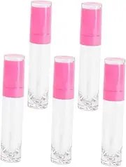 5pcs Refillable Lip Gloss Bottles Empty Containers for Lip Liquid Portable Vials for Travel Friends and Girlfriends