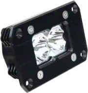 Heretic 6-Series LED Flood Light Each Flush Mount Black 2"