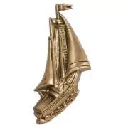 Brass Sailing Boat Applique for Box/Cube Cremation Urn, Pewter Also Available