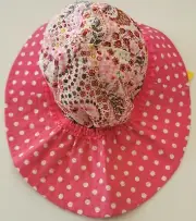 Cancer Council Girls Bucket Style Pink Sun Hat size 46 cm