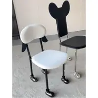 在飛比找ETMall東森購物網優惠-趣味可愛小羊餐椅家用休閑中古靠背椅設計師北歐風動物造型椅子