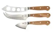 Mercer Culinary Renaissance® 3-Piece Cheese Knife Set w/ Olive Wood Handle