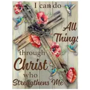 5D Diamond Painting Kits 30x40cm - I Can Do All Things.... - Rhinestones