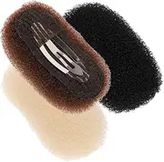 PACKOVE 3Pcs Bump Up Hair Clip Inserts Hair Bases Hair Volume Pad Invisible Fluffy Hair Pad Hair Styling Tools For Women
