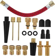 WOONEKY Bike Tire Valve Adapter Kit Air Pump Adaptor for Air Inflation Brass Connector Diverse Compatibility Easy to Use