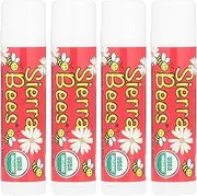 Sierra Bees Organic Lip Balms, Pomegranate, 4 Pack, 0.15 oz (4.25 g) Each