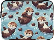 Cute Sea Otters Laptop Cases Laptop Pouch 14 Inch Thin Computer Carrying Bag