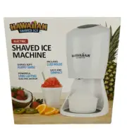Hawaiian Shaved Ice Maker Electric Ice Crusher Slushie Snow Cone Machine - NEW