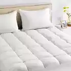 Mattress Pad Soft Fluffy Cotton Top Matress Topper Protector Cover Deep Pocket