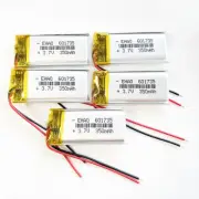 5 PCS 3.7V 350mAh LiPo Rechargeable Battery For Mp3 GPS Bluetooth VR Lock 601735