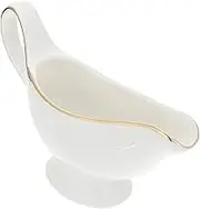 iplusmile Restaurant Gravy Sauce Boat Elegant Kitchen Sauce Container for Condiments for Families and Restaurants for Holidays and Everyday Use Capacity