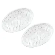 2 Pack Clear Soap Dish Bar Soap Holder Tray Soap Bar Saver for Bathroom Shower