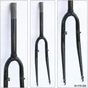 ULTRACYCLE Bicycle Replacement Cromoly Hybrid Fork 700C 1-1/8 Threadless Black