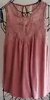 Xhilaration ~ Women's Size Large ~ Mauve Colored ~ Rayon Sleeveless Top