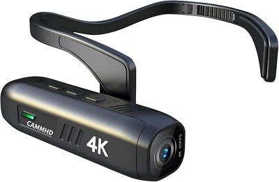 CAMMHD 4K Camcorder, Head Mounted Camera Wearable Vlog Camera 6-Axis Gimbal Stab