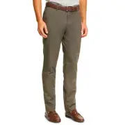 NWT PETER MILLAR RALEIGH WASHED TWILL FLAT FRONT PANT BROWN 38 $125