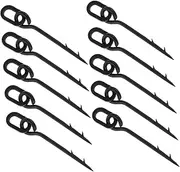 Totority 10pcs Fishing Bait Holder Screws with Micro Barbs Durable Loop Design for Secure Bait Attachment Fishing Accessories