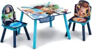 Delta Children Kids Table and Chair Set with Storage (2 Chairs Included) - Ideal