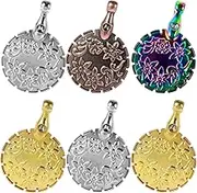 6Pcs Thread Cutter for Quilting Sewing, Retro Exquisite Flower Thread Cutter, Yarns Cutter Thread Yarn Cutting Tools, Metal Yarn Cutter Pendant for Sewing Craft Pendant DIY Supplies 4.5x3.1cm