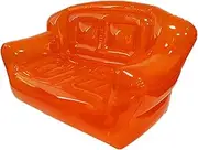 Generic Outdoor Inflatable Lounger for Ultimate Relaxation, Orange, as described