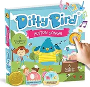 Ditty Bird Musical Books for Toddlers | Fun Children's Nursery Rhyme Book | I’m a Little Teapot Book with Sound | Interactive Toddler Books for 1 Year Old to 3 Year Olds | Sturdy Baby Sound Books