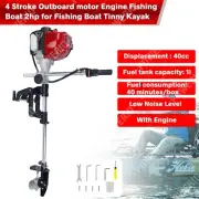 4 Stroke Outboard motor Engine Fishing Boat for Tinny Kayak Inflatable EPA 2HP