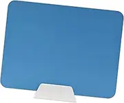 Perfk Desktop Partition Board Separate Board Desk Divider Portable Versatile Privacy Desk Panel Tabletop Screen for School Library, Blue PP Stand